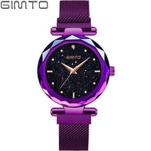 Load image into Gallery viewer, Magnet Buckle Luxury Women Watches Crystal Rose Gold Quartz Ladies Watch Stainless Steel Dress Female Clock relogio feminino